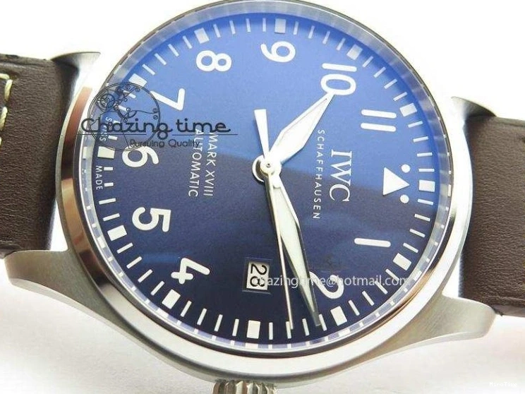 MIROTIME 0310 Mark XVIII Le Petit Prince IW327004 SS Mk Maker Best Edition Blue Dial On Brown Leather Strap A TimelessDesign 7296